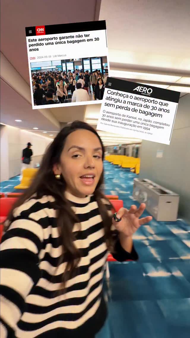 O Aeroporto Internacional de Kansai deveria ser um exemplo pro mundo, né? Mais uma vez o Japão provando que está em 2050 🧳✈️