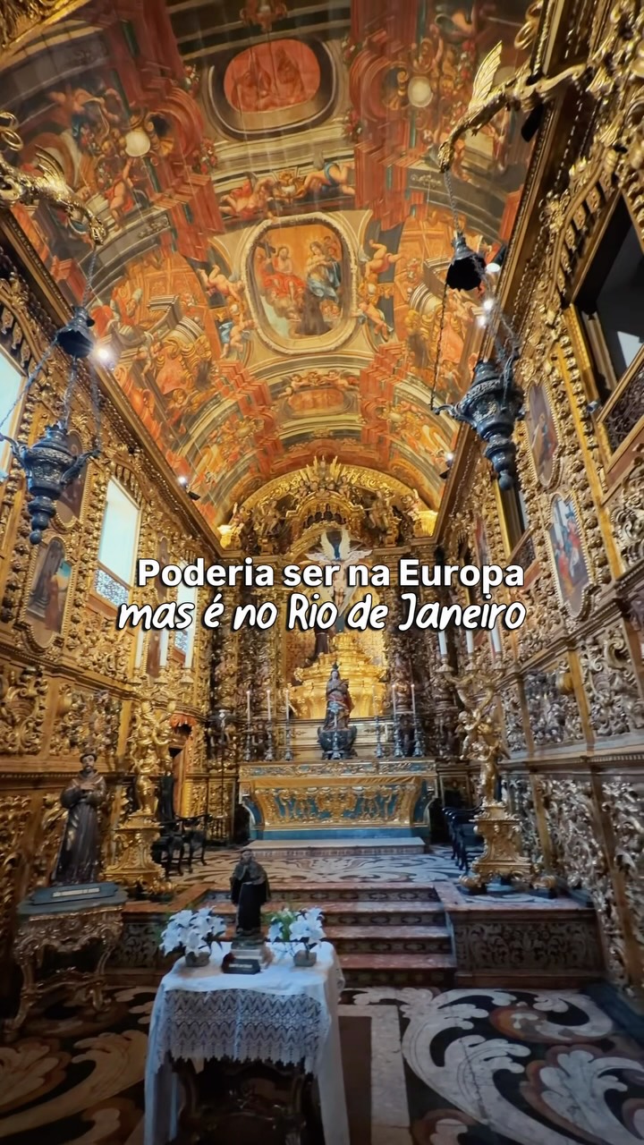 O Museu Sacro Franciscano é um dos lugares mais lindos do Rio de Janeiro e a entrada só custa R$20!!! Vale muito a pena a visita, já anota a AmanDICA ✨