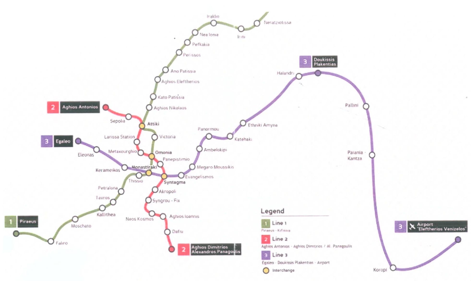 mapa metro atenas